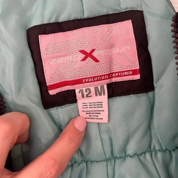 ZeroXPosur Snow Bib Black And Blue Cheetah Size 12 months - Picture 3 of 4